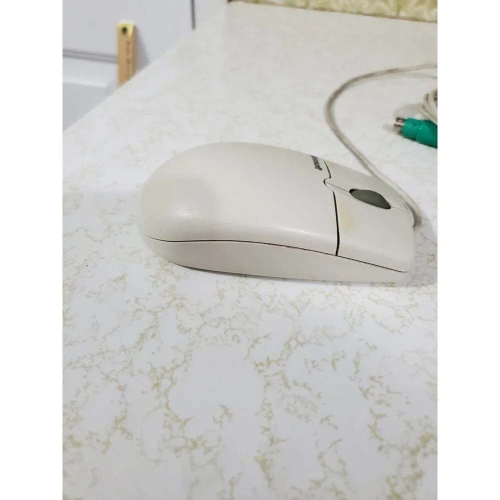 Microsoft Gateway IntelliMouse 1.2A PS/2 Compatible Wired Ball Mouse - Untested